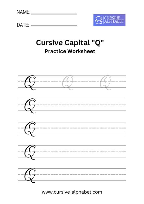 how to write a cursive q capital|Capital Letter Q in Cursive .